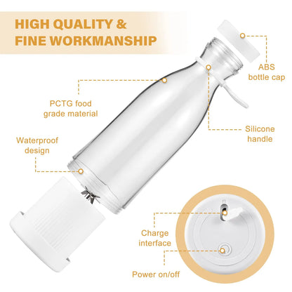 Mixeur Portable Sans Fil – Des Smoothies Frais Partout, en 30 Secondes 🥤